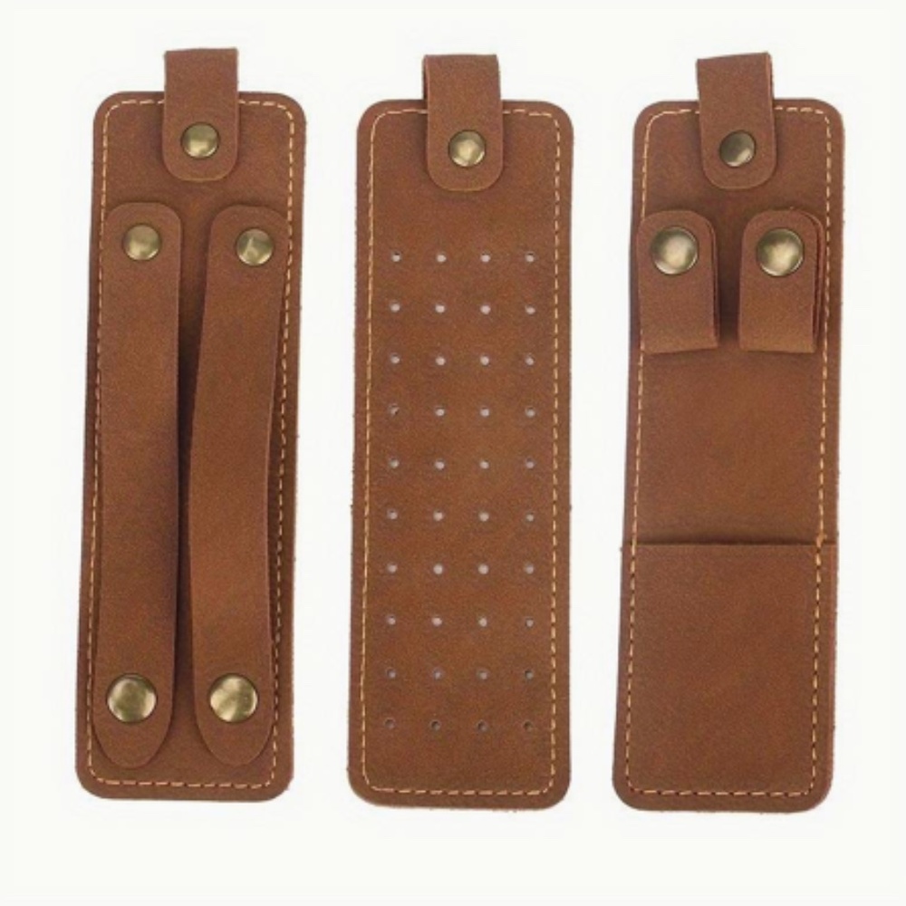 3-Pack PU Leather Jewelry Organizer - Portable Small Travel Jewelry Case Pouch f